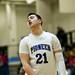 Pioneer senior Ehtan Luke Spencer reacts to an Ypsilanti score on Monday, March 4. Daniel Brenner I AnnArbor.com